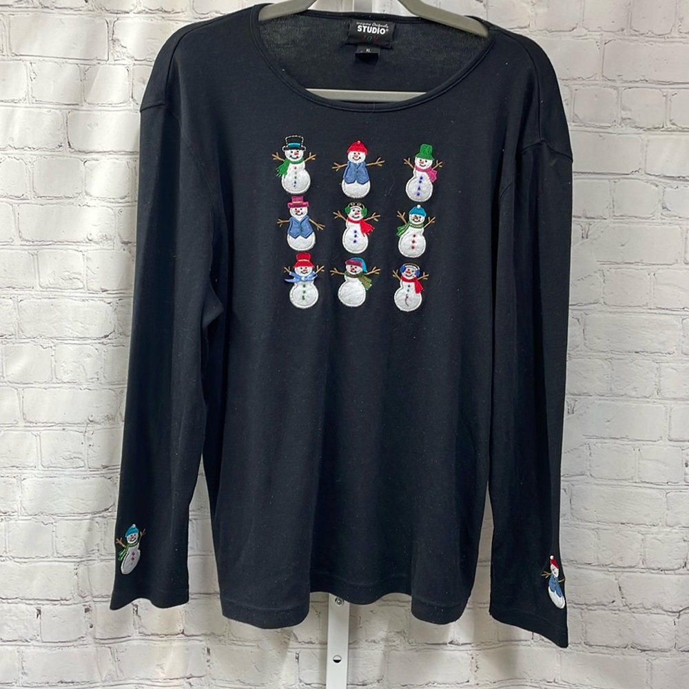 Designers Originals Studio Joy Snowman theme size XL top